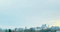 Boston Cloudy Morning Skyline